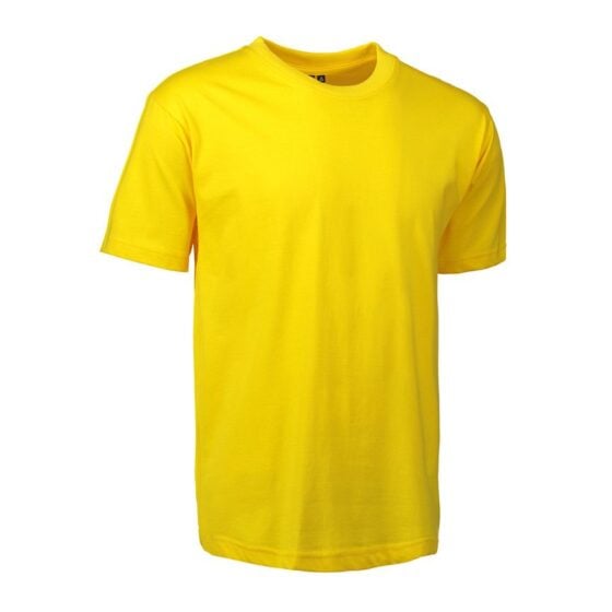 Nybo Gul Herre Basic T-skjorte, Klassisk Modell, Holder Fasongen