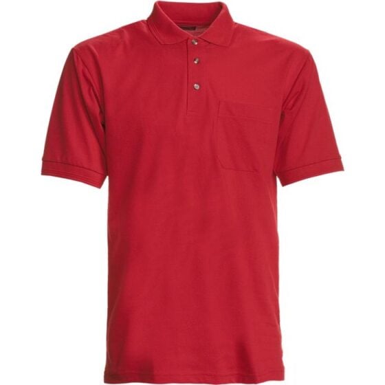 Nybo Rød Herre Basic Polo Skjorte, Slitesterk, Brystlomme