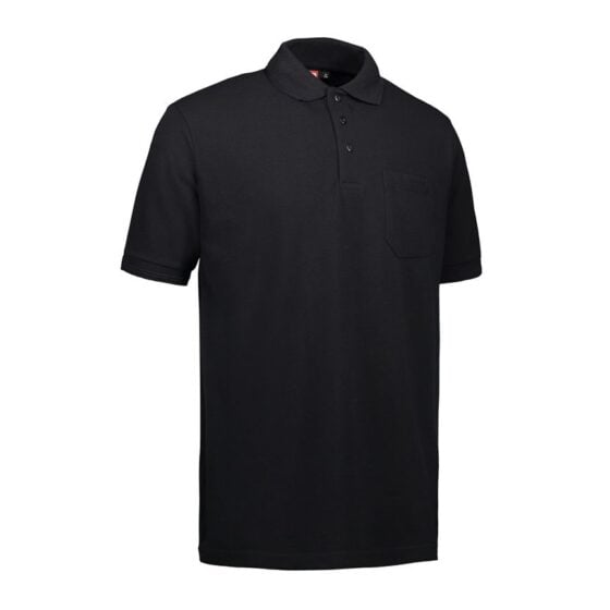 Nybo Sort Herre Prowear Polo Skjorte, Kortermet, Slitesterk, Brystlomme