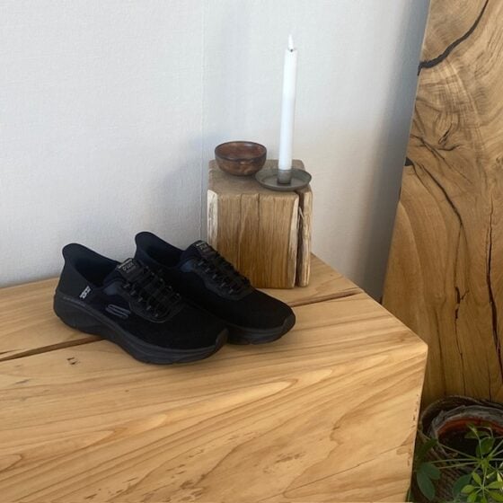 Sorte Skechers Slip-Ins med overdel i stretch