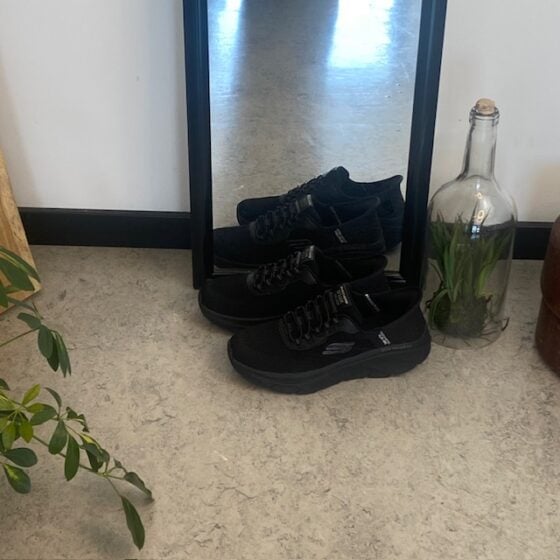 Sorte Skechers Slip-Ins med overdel i stretch