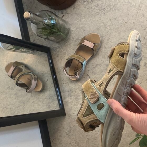 Komfort sandal – komfort med et frisk pust av pasteller