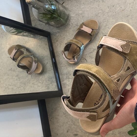 Komfort sandal – komfort med et frisk pust av pasteller