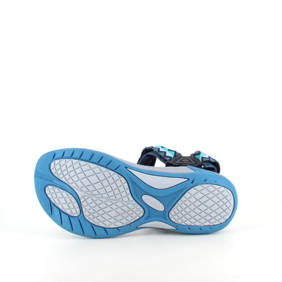 Sporty tursandal fra CMP med komfort og støtte – blå mønstret lettvektsmodell