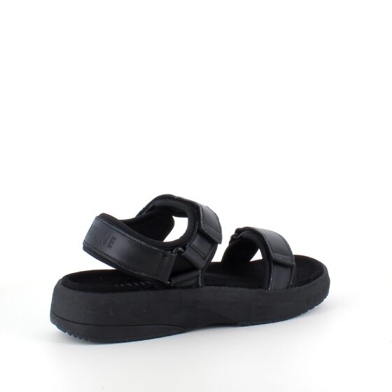 Svart Gaitline sandal med gangskoletabbe