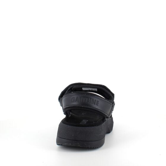 Svart Gaitline sandal med gangskoletabbe