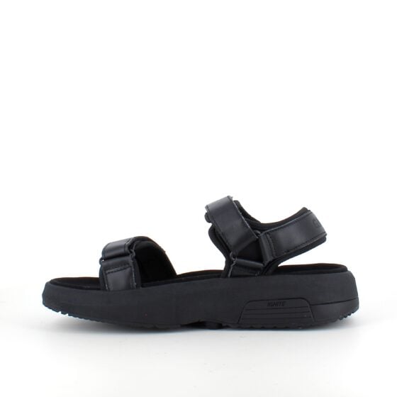 Svart Gaitline sandal med gangskoletabbe
