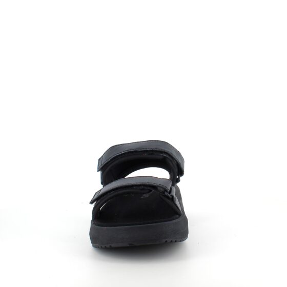 Svart Gaitline sandal med gangskoletabbe