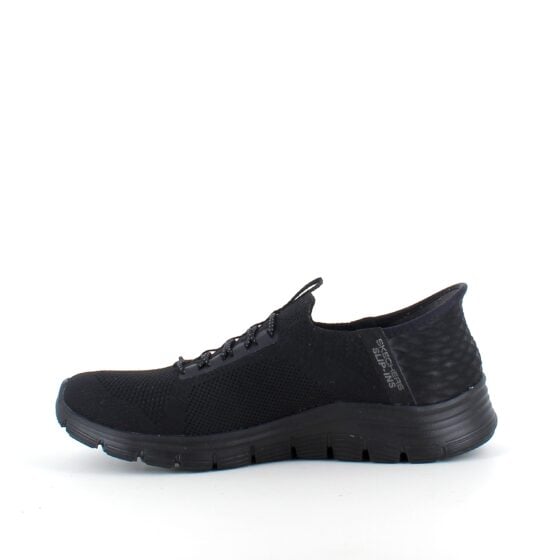 Svart Skechers slip-ins med fotbuestøtte
