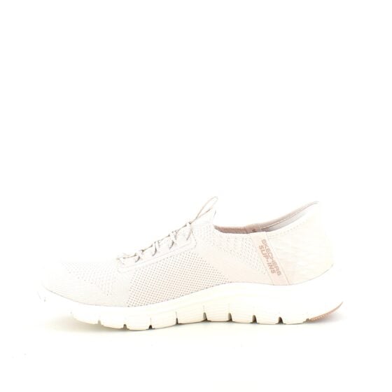 Beige Skechers slip-ons med svangstøtte