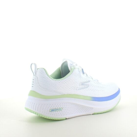 Hvite Skechers GoRun sko med flotte detaljer