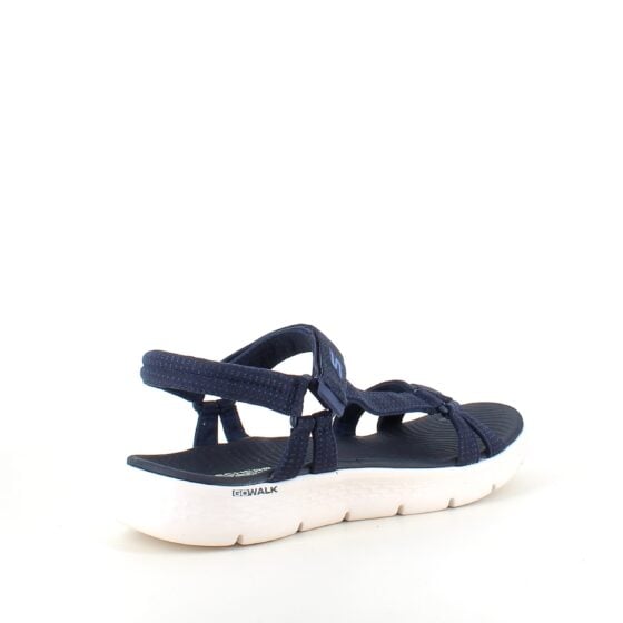 Marineblå Skechers GOwalk sandal, bred modell