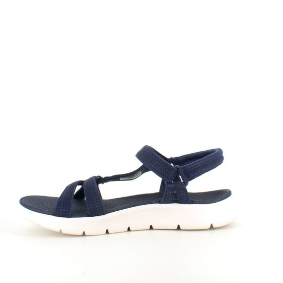 Marineblå Skechers GOwalk sandal, bred modell