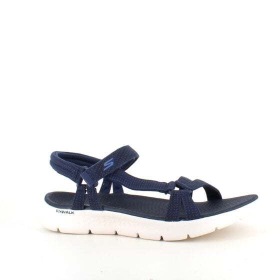 Marineblå Skechers GOwalk sandal, bred modell