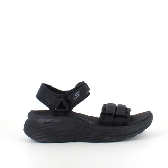 Svart Skechers Max Cushioning Elite 2.0 Sandal med god bue støtte