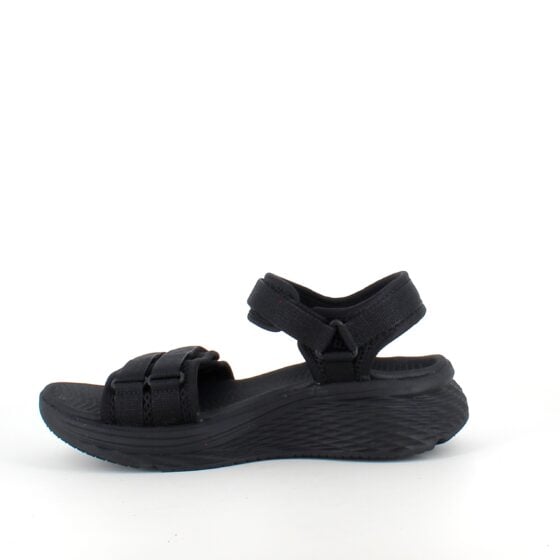Svart Skechers Max Cushioning Elite 2.0 Sandal med god bue støtte