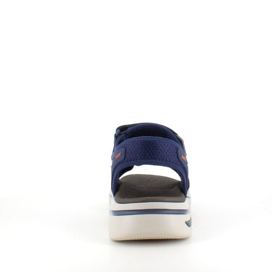 Marineblå Skechers herresandal med fotbuestøtte