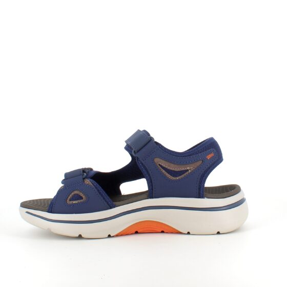Marineblå Skechers herresandal med fotbuestøtte