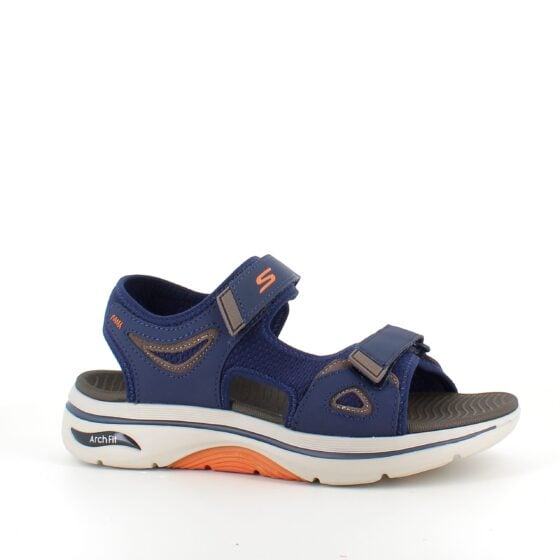 Marineblå Skechers herresandal med fotbuestøtte