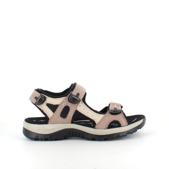 Beige og brun sportssandal