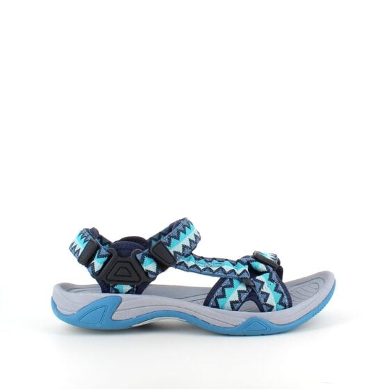 Sporty tursandal fra CMP med komfort og støtte – blå mønstret lettvektsmodell
