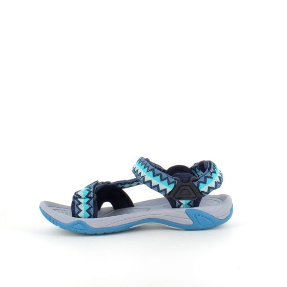 Sporty tursandal fra CMP med komfort og støtte – blå mønstret lettvektsmodell