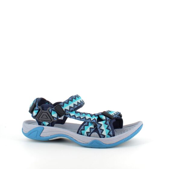 Sporty tursandal fra CMP med komfort og støtte – blå mønstret lettvektsmodell