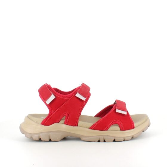 Rød Green Comfort sandal for deg som går og står mange timer