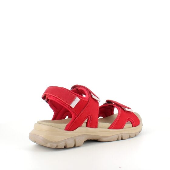 Rød Green Comfort sandal for deg som går og står mange timer