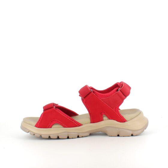 Rød Green Comfort sandal for deg som går og står mange timer