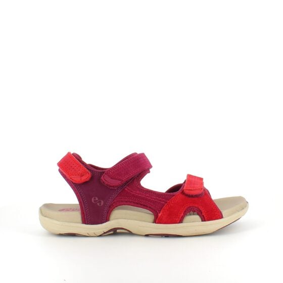 Rød Corsica sandal fra Green Comfort med god bue støtte