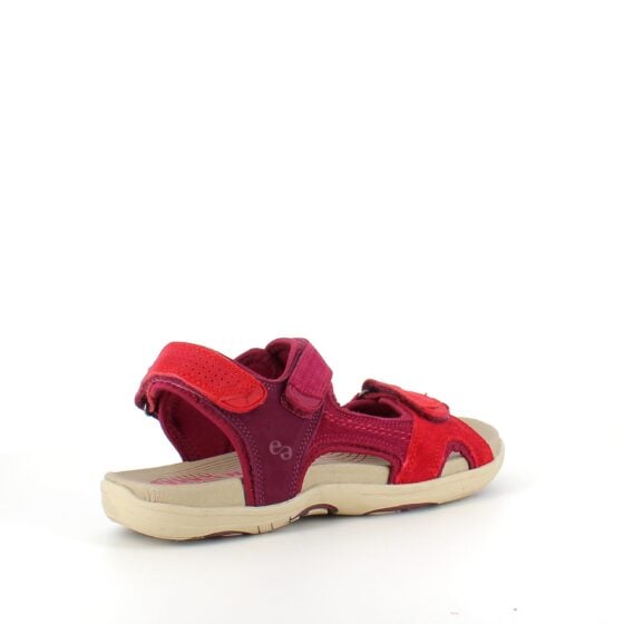 Rød Corsica sandal fra Green Comfort med god bue støtte