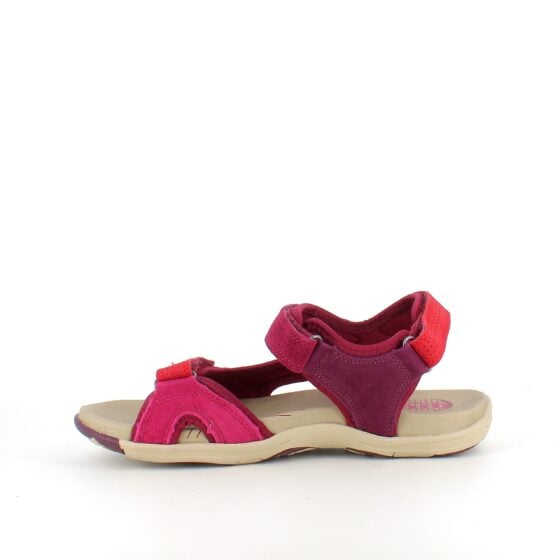 Rød Corsica sandal fra Green Comfort med god bue støtte