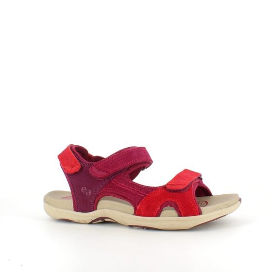 Rød Corsica sandal fra Green Comfort med god bue støtte