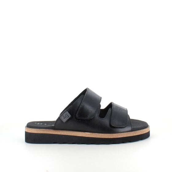 Svart Green Comfort biosandal med god svangstøtte