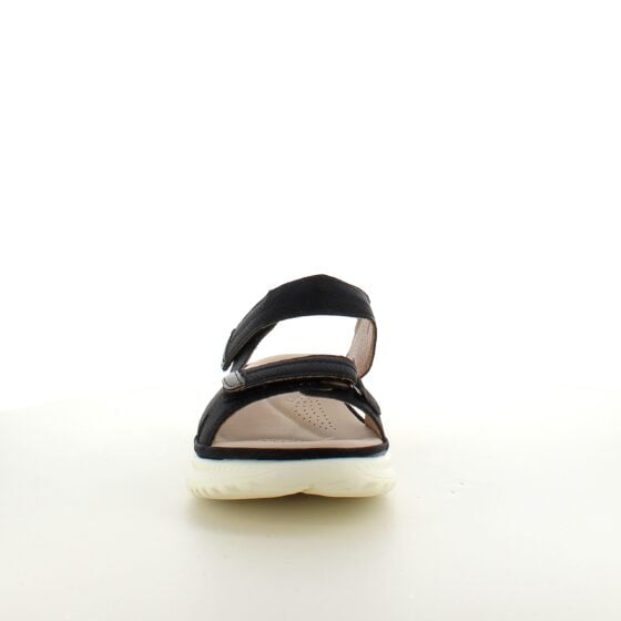 Klassisk svart sandal med ergonomisk komfort – for deg som går langt og står godt