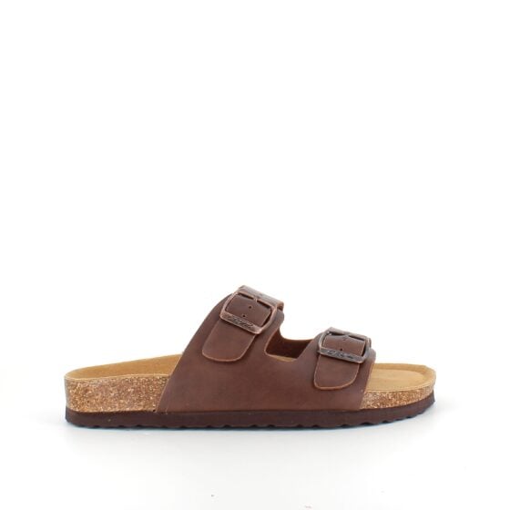 Brun Cruz biosandal med brede stropper