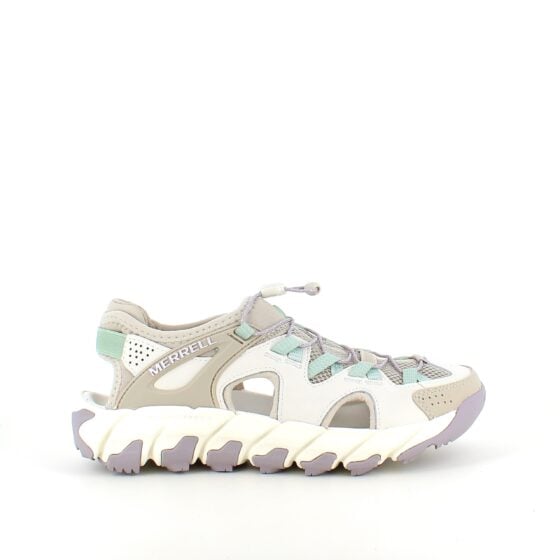 Merrell damesandal, lukket modell, god bredde.