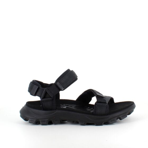 Svart Woden sandal med god svangstøtte