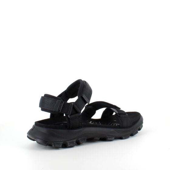 Svart Woden sandal med god svangstøtte