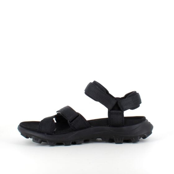 Svart Woden sandal med god svangstøtte