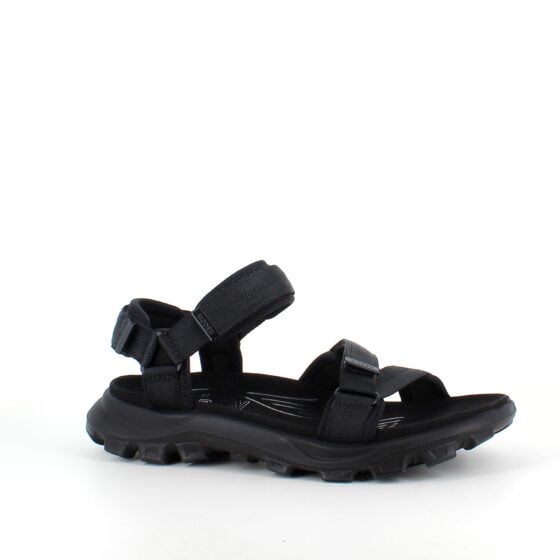 Svart Woden sandal med god svangstøtte