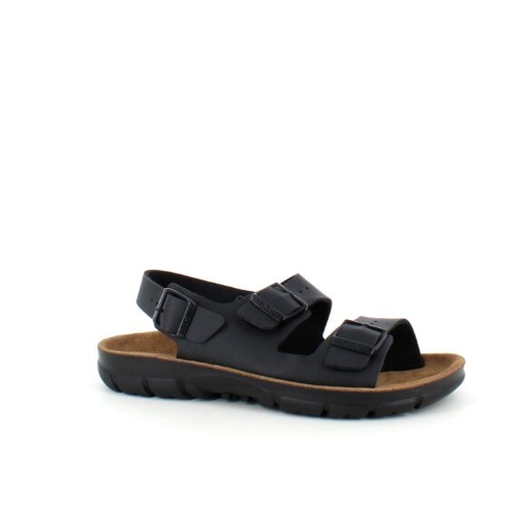 Svart Birkenstock Kano sandal med sklisikre såler.