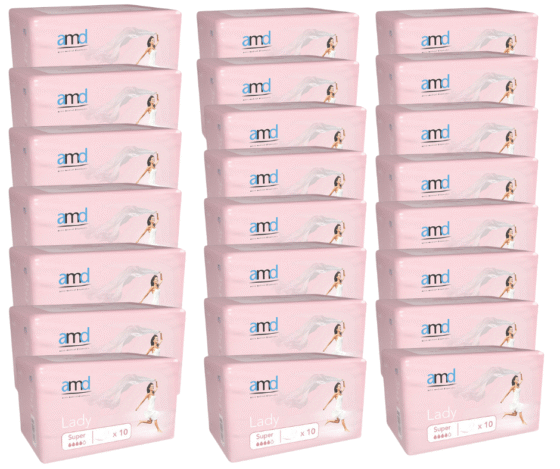 Lady MAXI Inkontinensbleie – Storhandel med 12 pakker (144 stk.)