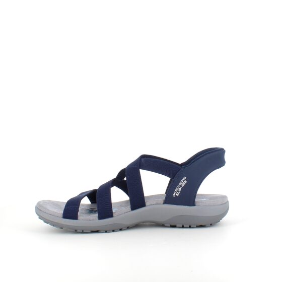 Marineblå Skechers Slip-Ins sandal med elastiske remmer