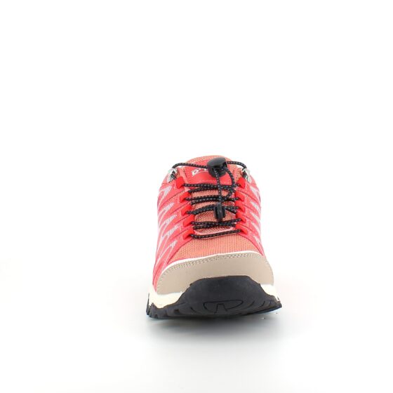 Fleksible lakserosa sneakers med elastiske skolisser.