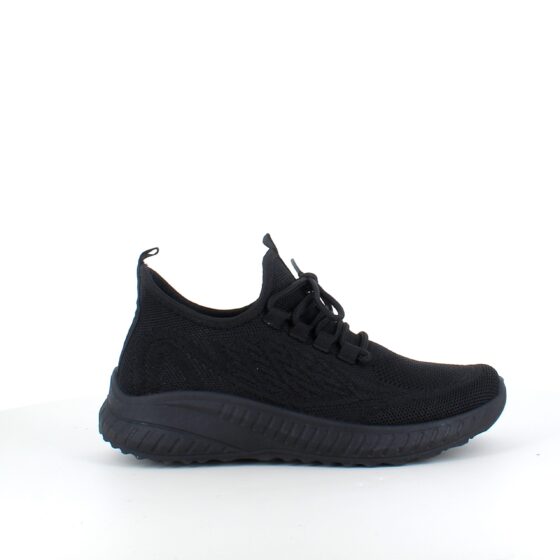 Lettvekts svart slip-on sko