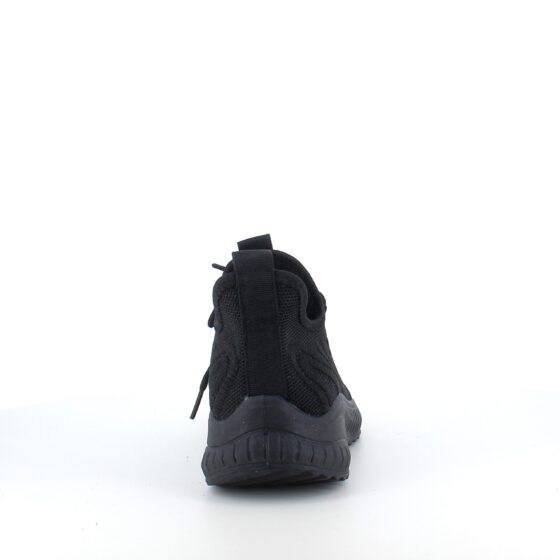 Lettvekts svart slip-on sko