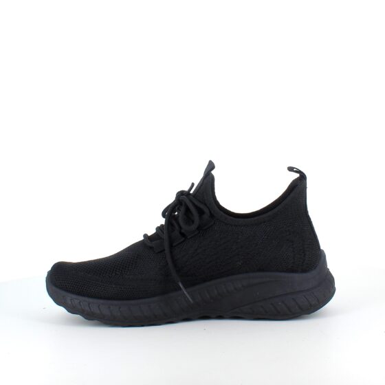 Lettvekts svart slip-on sko