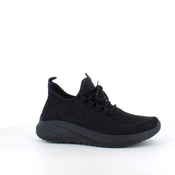 Lettvekts svart slip-on sko